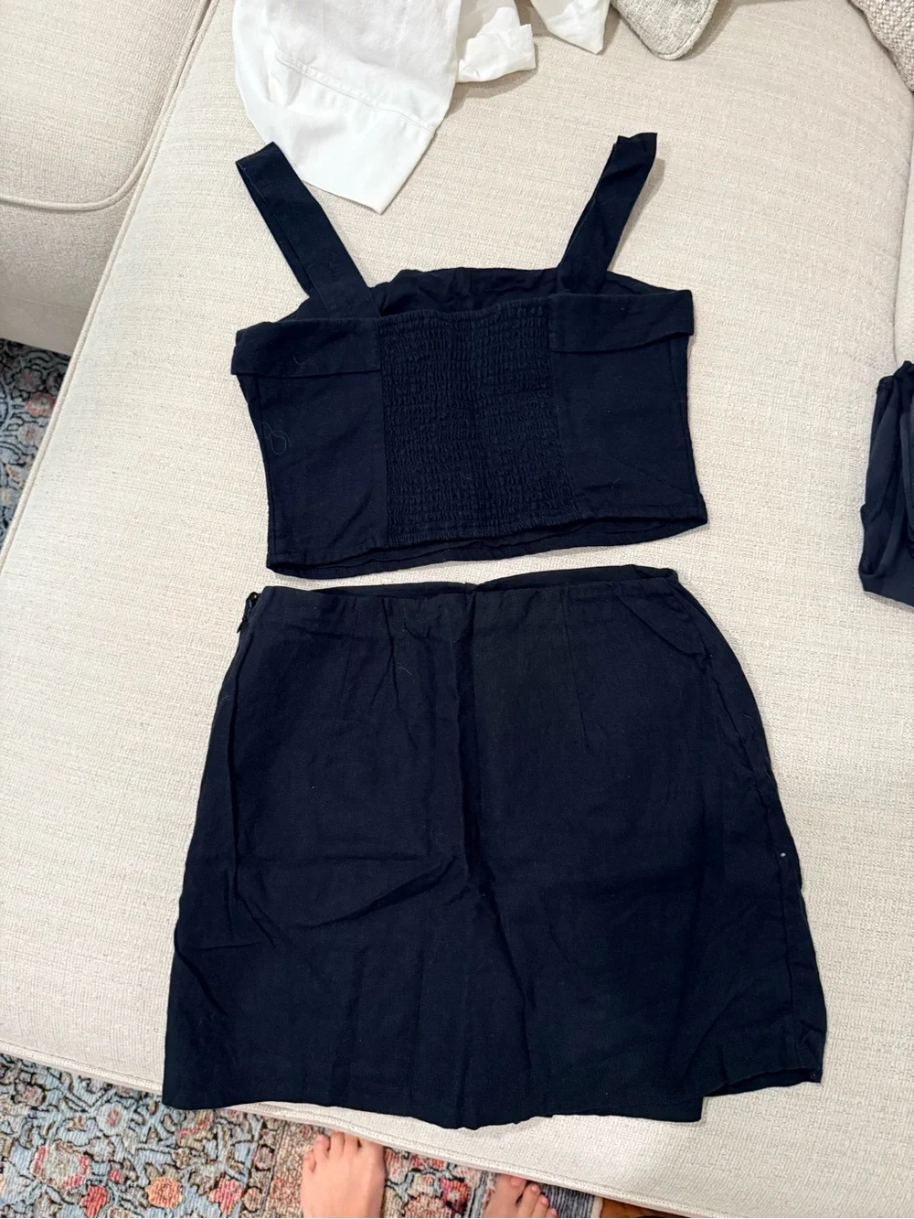 Abercrombie and Fitch - Linen Top and Skort Set - Picture 2 of 4